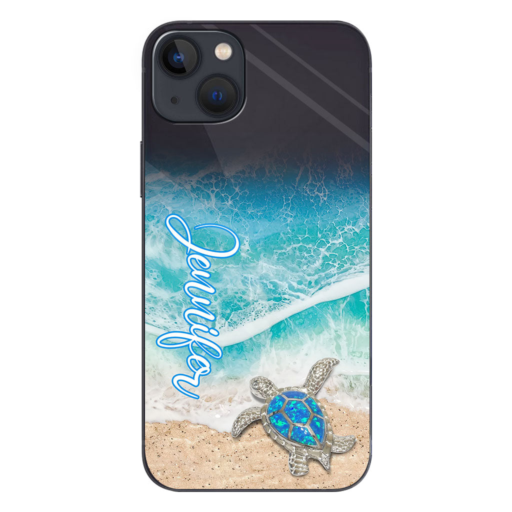 Love Turtles - Personalized Turtle Clear Phone Case
