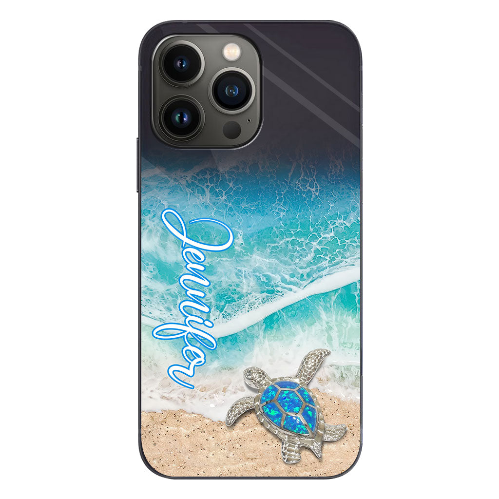 Love Turtles - Personalized Turtle Clear Phone Case