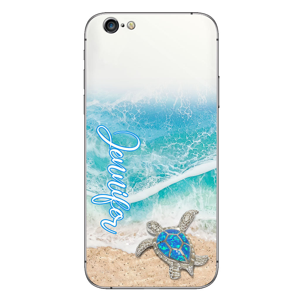 Love Turtles - Personalized Turtle Clear Phone Case