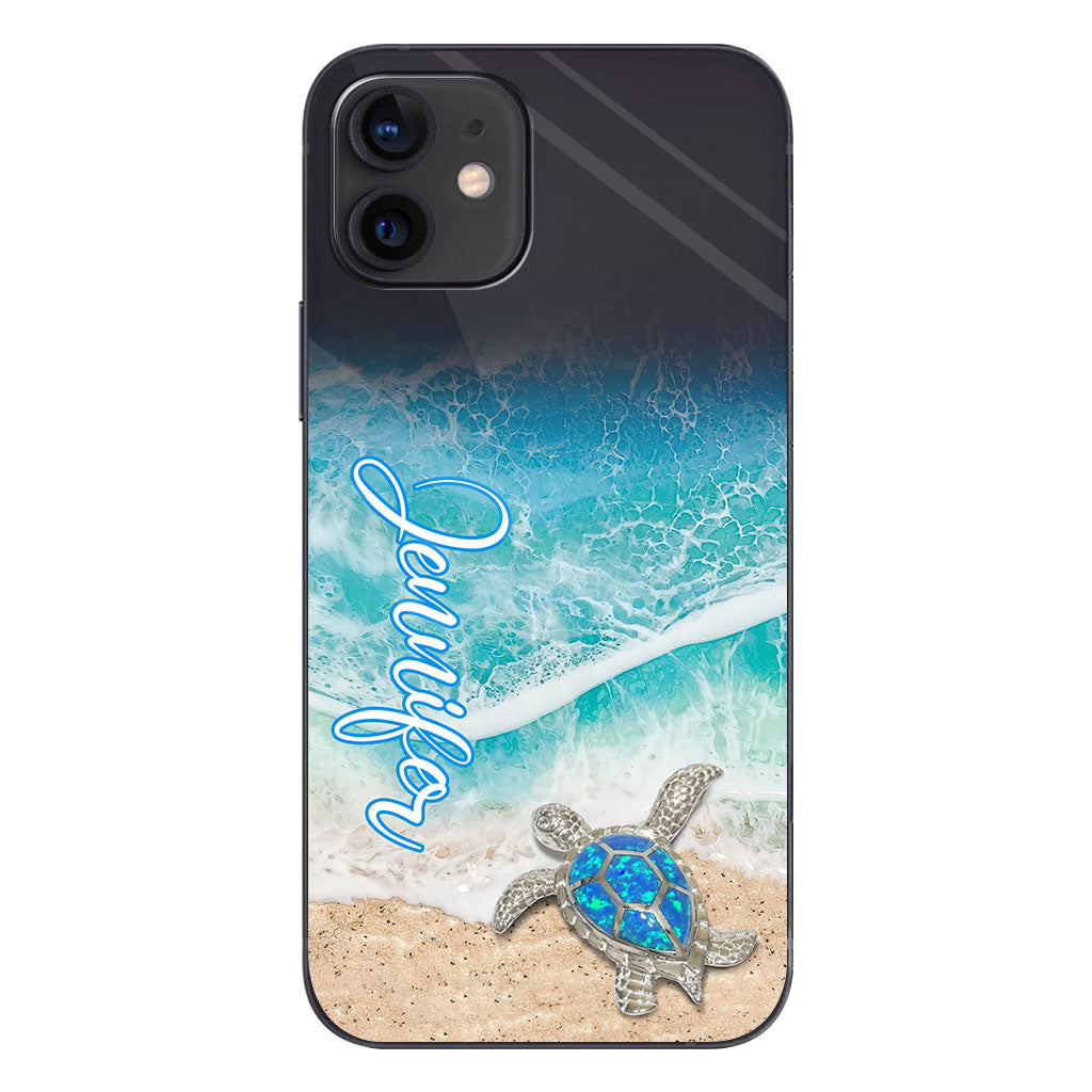 Love Turtles - Personalized Turtle Clear Phone Case