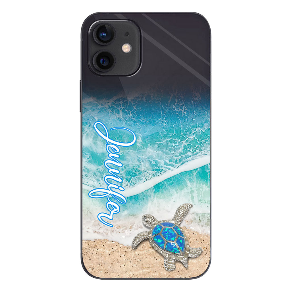 Love Turtles - Personalized Turtle Clear Phone Case