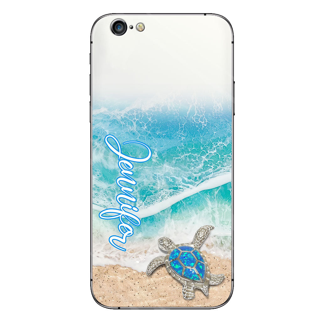Love Turtles - Personalized Turtle Clear Phone Case