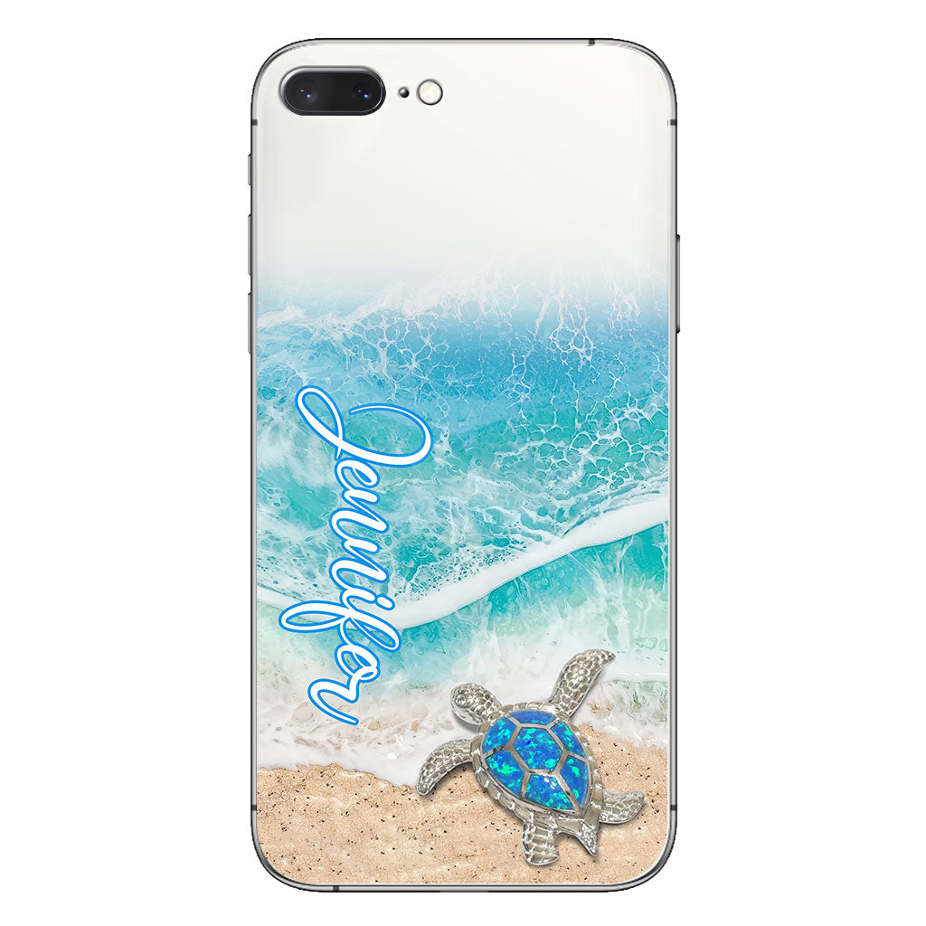 Love Turtles - Personalized Turtle Clear Phone Case