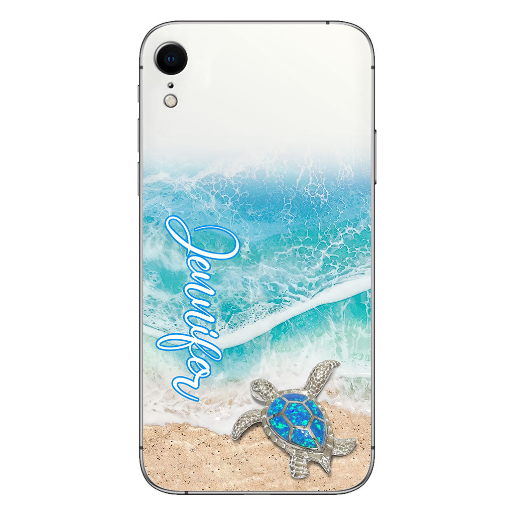 Love Turtles - Personalized Turtle Clear Phone Case