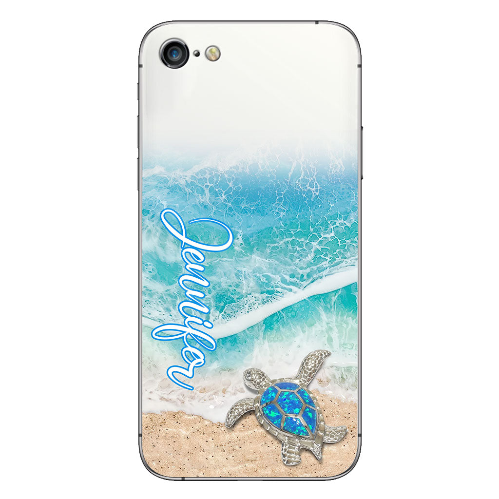 Love Turtles - Personalized Turtle Clear Phone Case