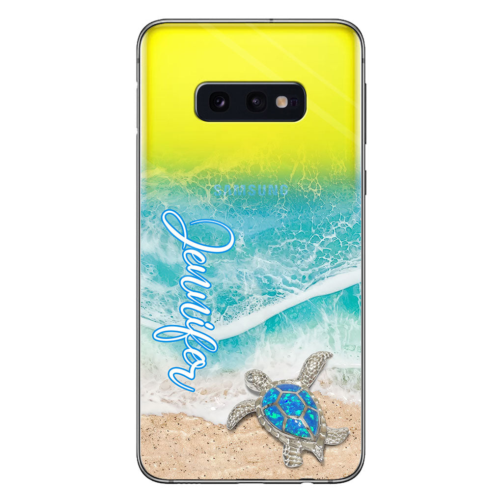 Love Turtles - Personalized Turtle Clear Phone Case
