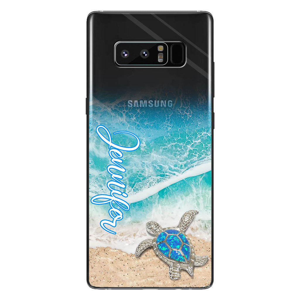 Love Turtles - Personalized Turtle Clear Phone Case
