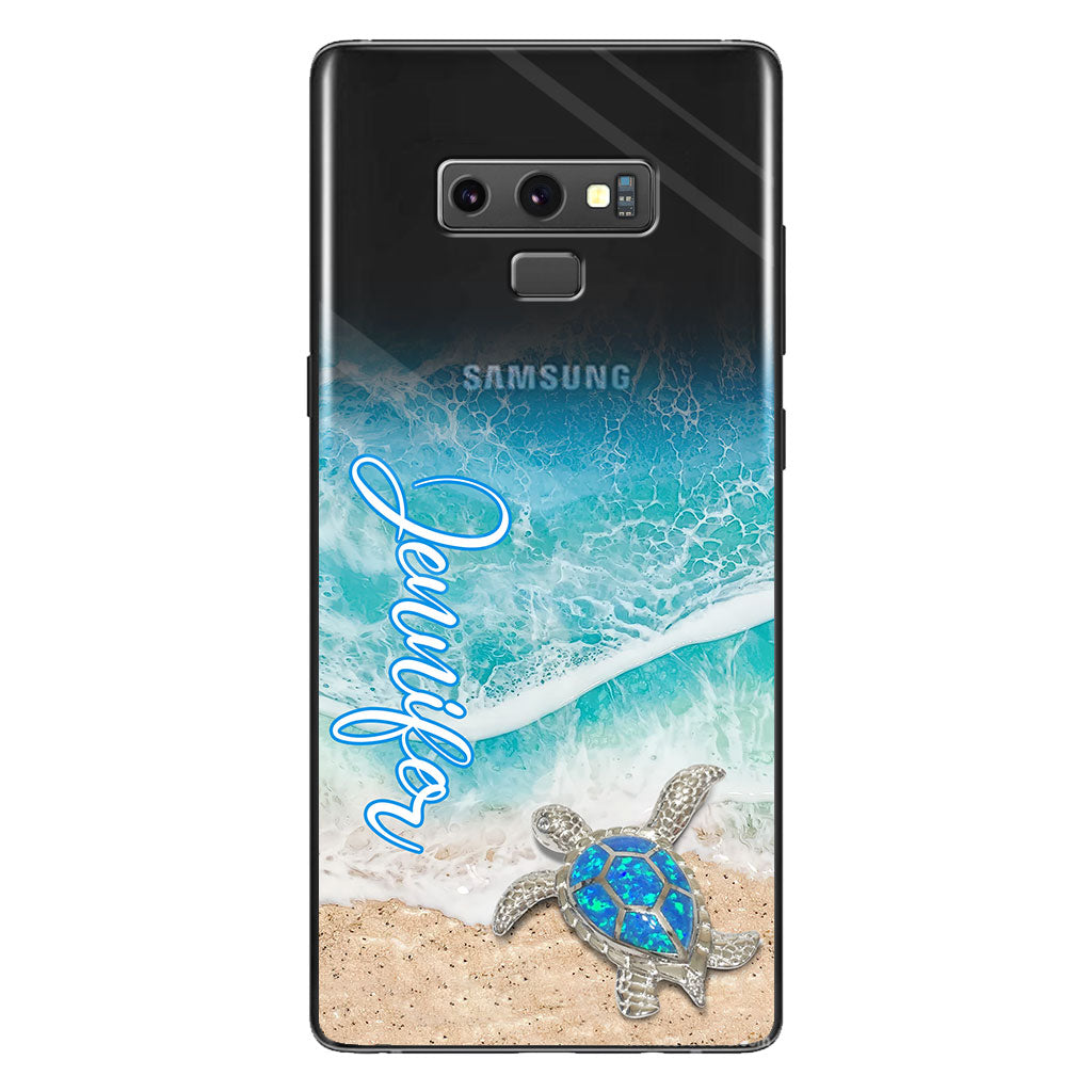 Love Turtles - Personalized Turtle Clear Phone Case