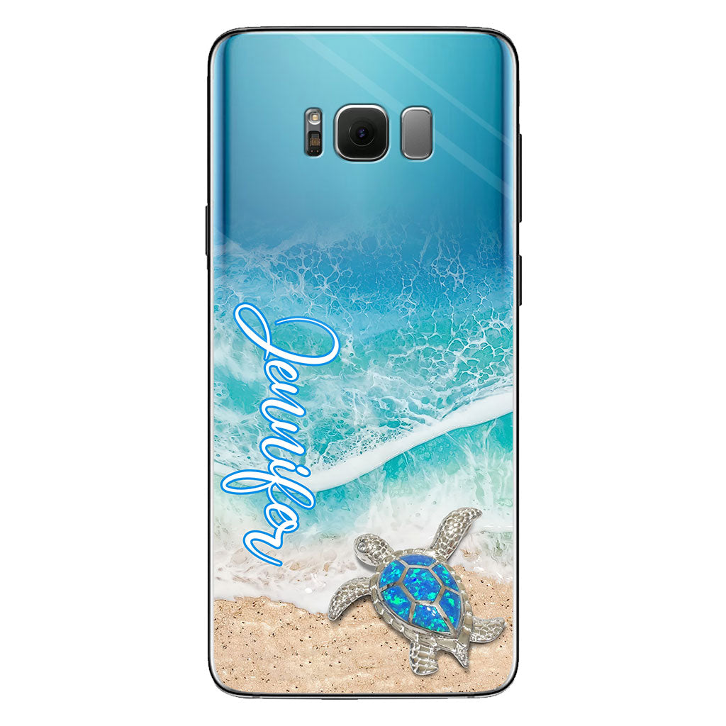 Love Turtles - Personalized Turtle Clear Phone Case