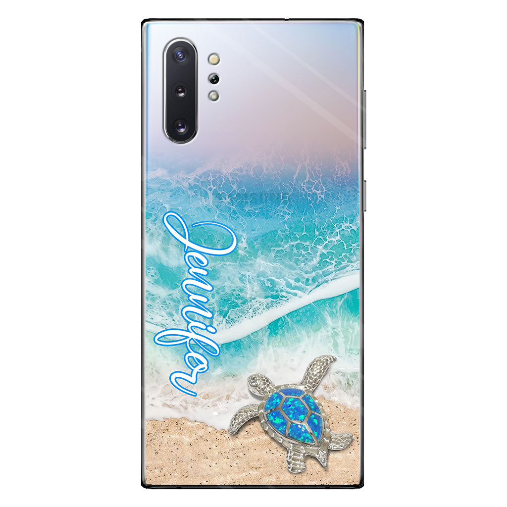 Love Turtles - Personalized Turtle Clear Phone Case