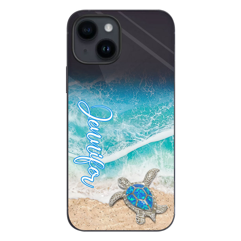 Love Turtles - Personalized Turtle Clear Phone Case