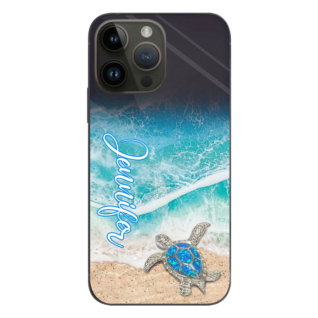 Love Turtles - Personalized Turtle Clear Phone Case