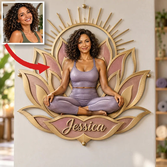 Personalisierte 3D Metalltafel mit Foto - Geschenk für Frauen