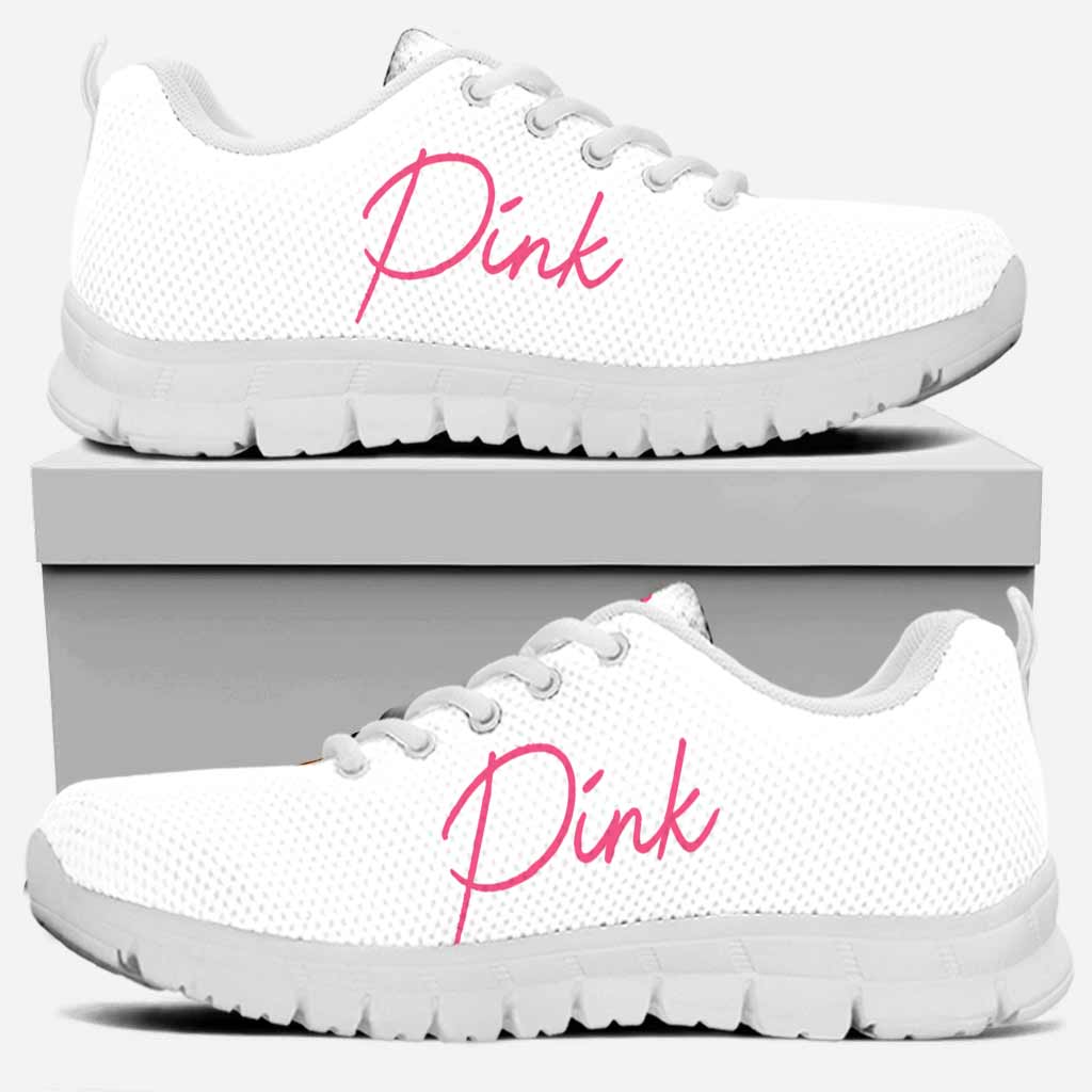 Pink Warrior Breast Cancer Awareness Sneakers 0622