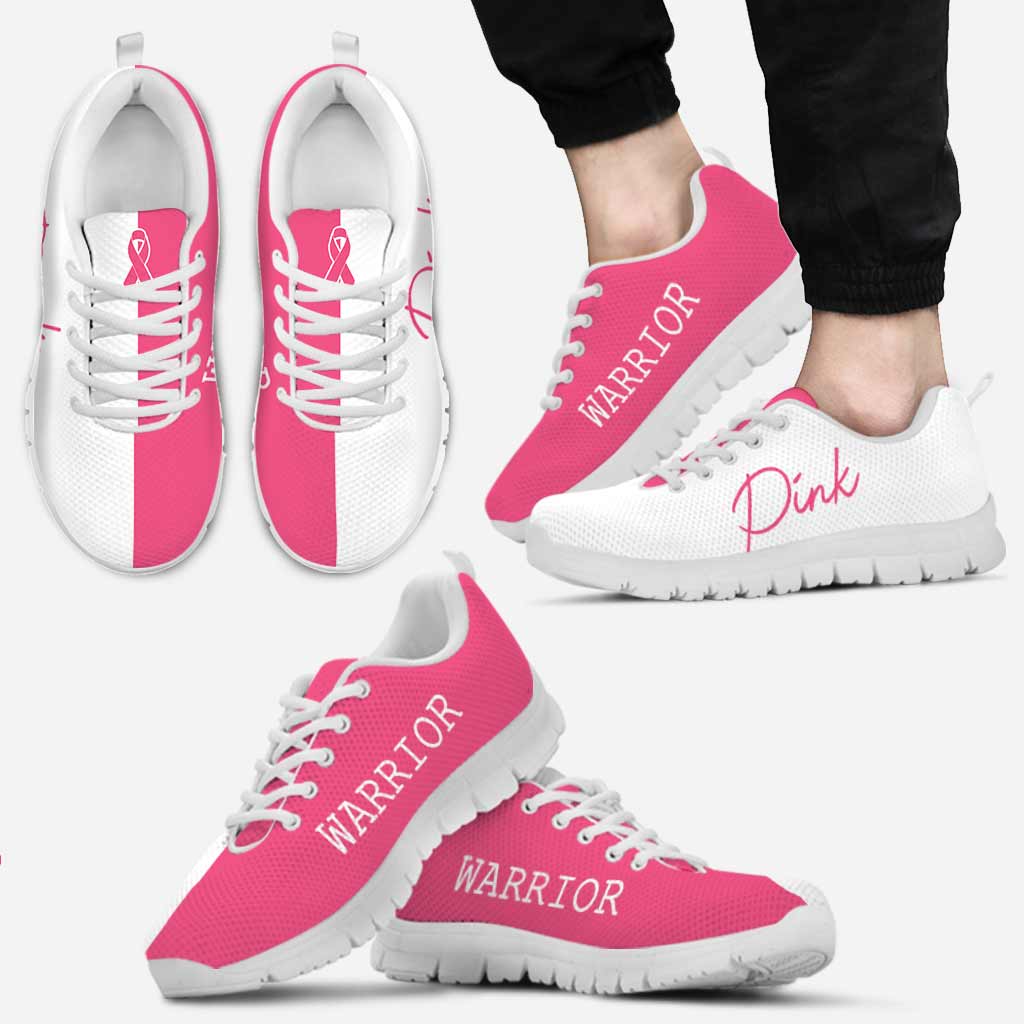 Pink Warrior Breast Cancer Awareness Sneakers 0622