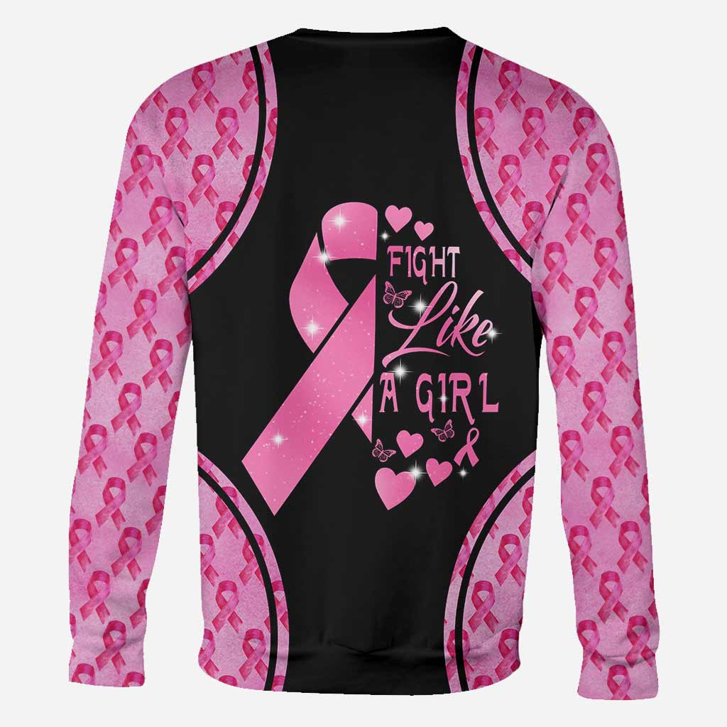 Combattez comme une fille - T-shirt et sweat à capuche « Sensibilisation au cancer du sein » 0822