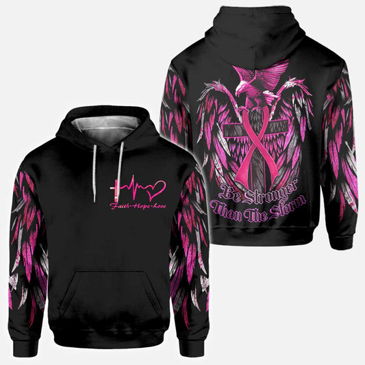 Be Stronger Eagle Cancer du sein - T-shirt et sweat à capuche de sensibilisation au cancer du sein 0822