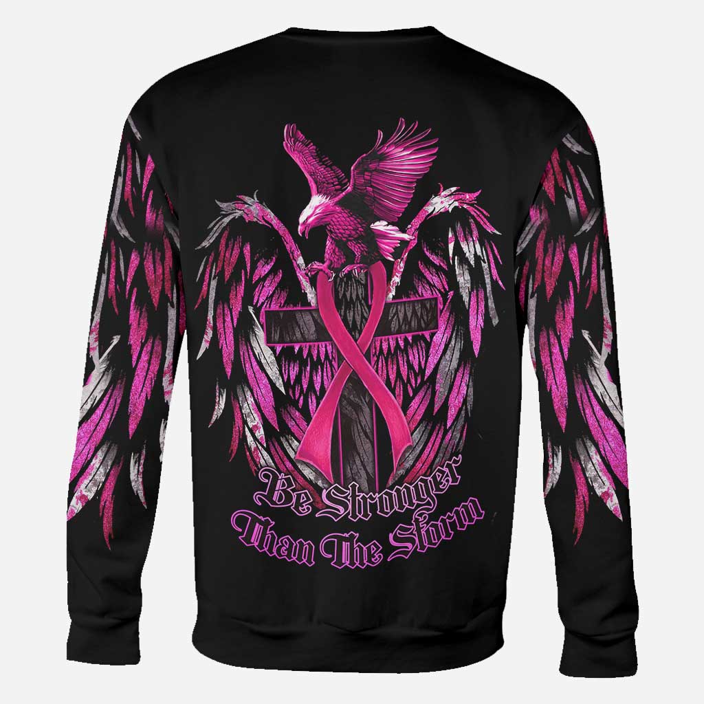 Be Stronger Eagle Breast Cancer - Breast Cancer Awareness All Over T-shirt and Hoodie 0822