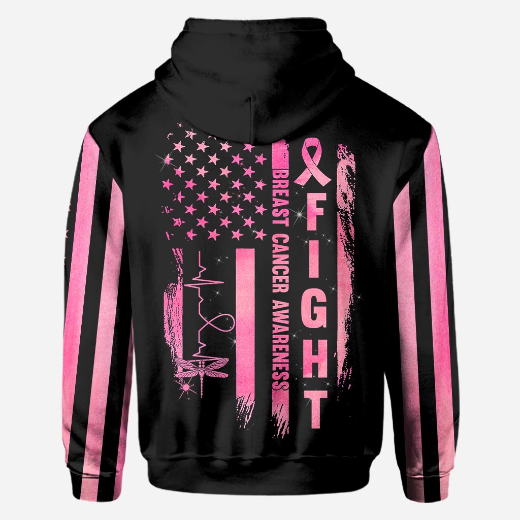 Dragonflies Heart No Story Should End Too Soon - Breast Cancer Awareness All Over T-shirt and Hoodie 0822