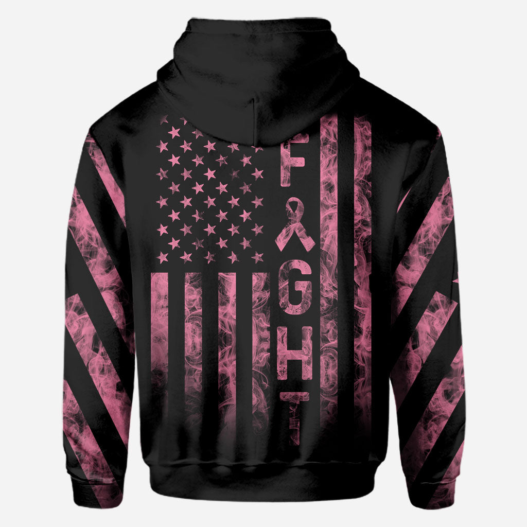 Fight Breast Cancer Smoke Flag - Breast Cancer Awareness All Over T-shirt and Hoodie 0822