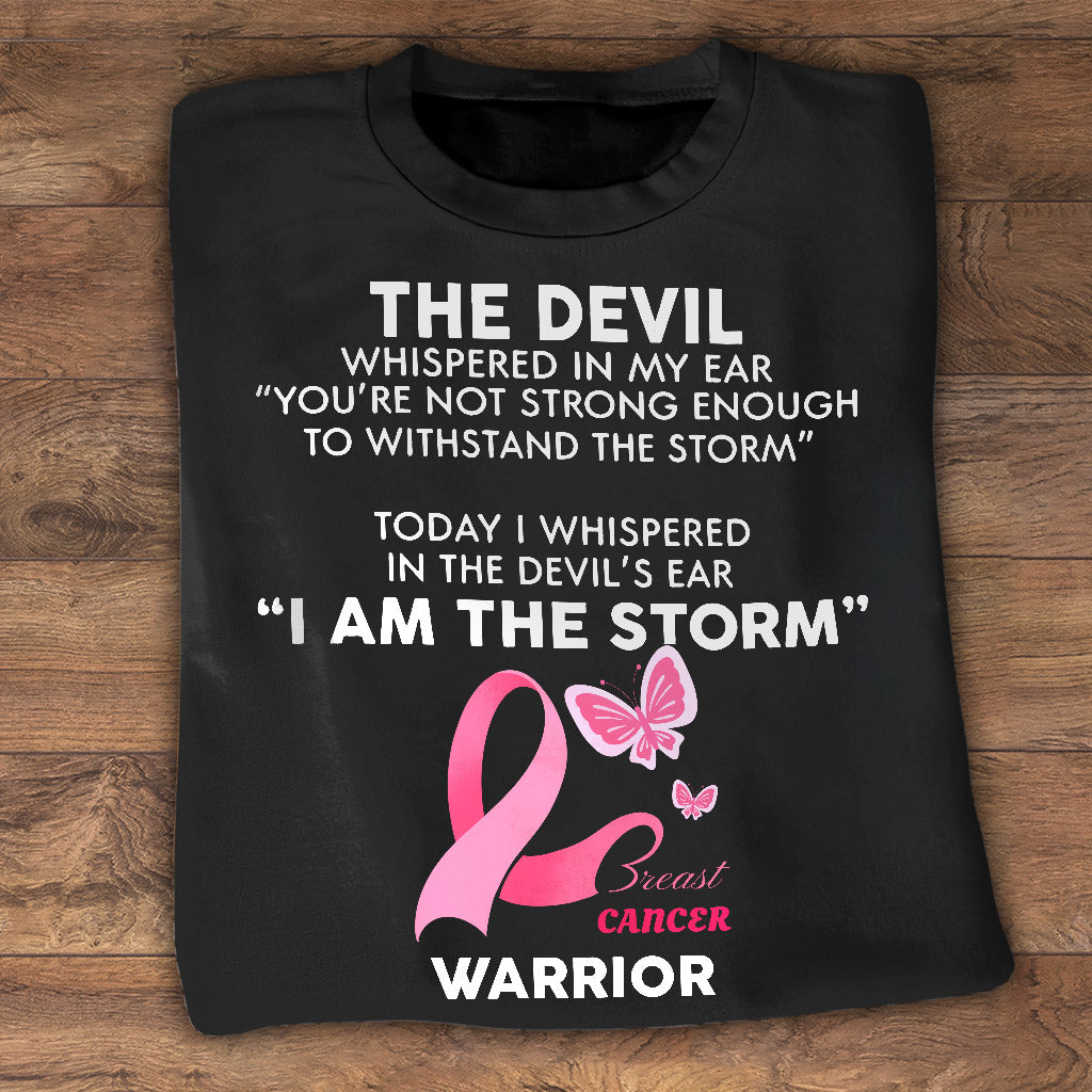 I Am The Storm Breast Cancer Warrior - Breast Cancer Awareness T-shirt and Hoodie 0822