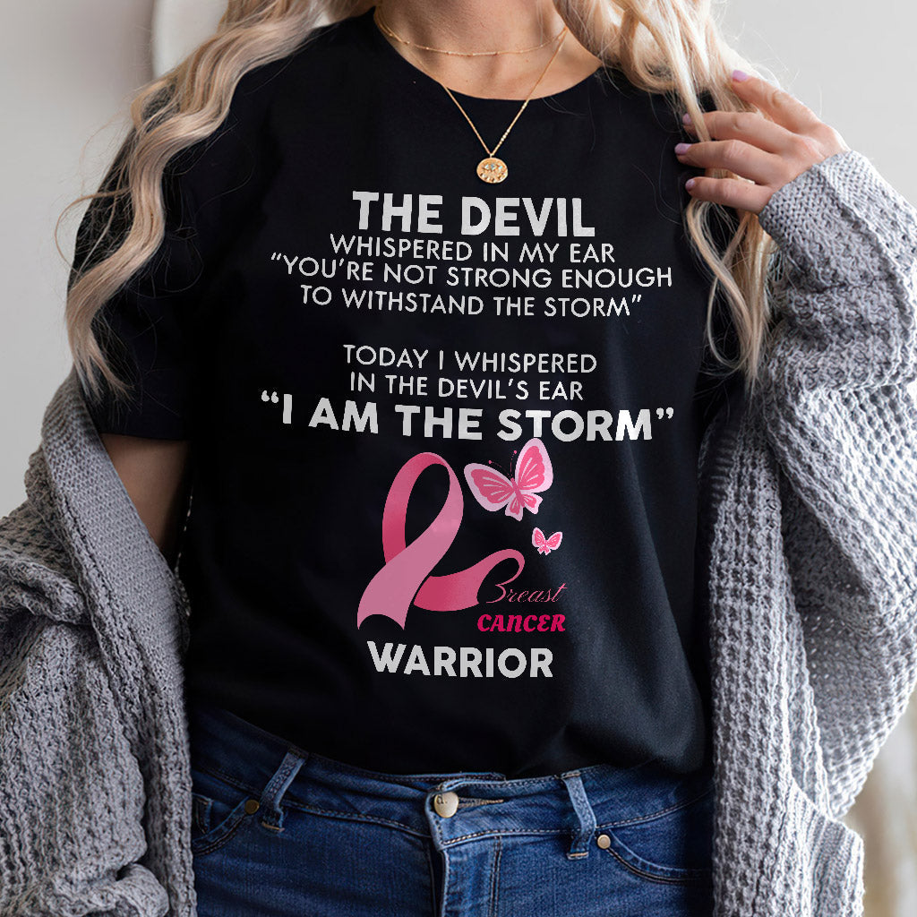 I Am The Storm Breast Cancer Warrior - Breast Cancer Awareness T-shirt and Hoodie 0822