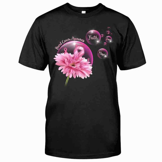 Faith Hope Love - Breast Cancer Awareness T-shirt and Hoodie 0822