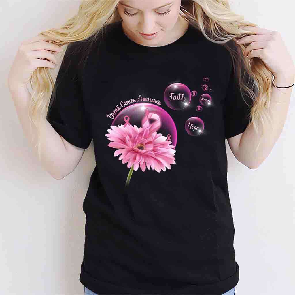 Faith Hope Love - Breast Cancer Awareness T-shirt and Hoodie 0822