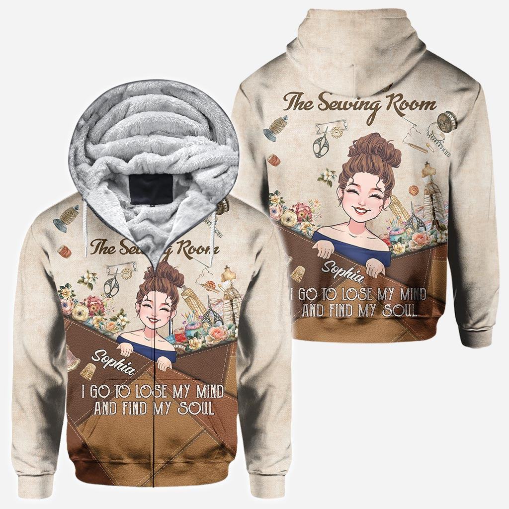 And Into The Sewing Room I Go - Personalized Sewing All Over Shirt