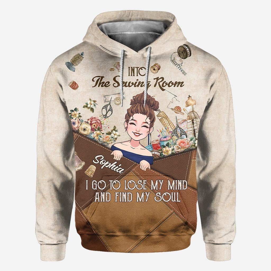 And Into The Sewing Room I Go - Personalized Sewing All Over Shirt