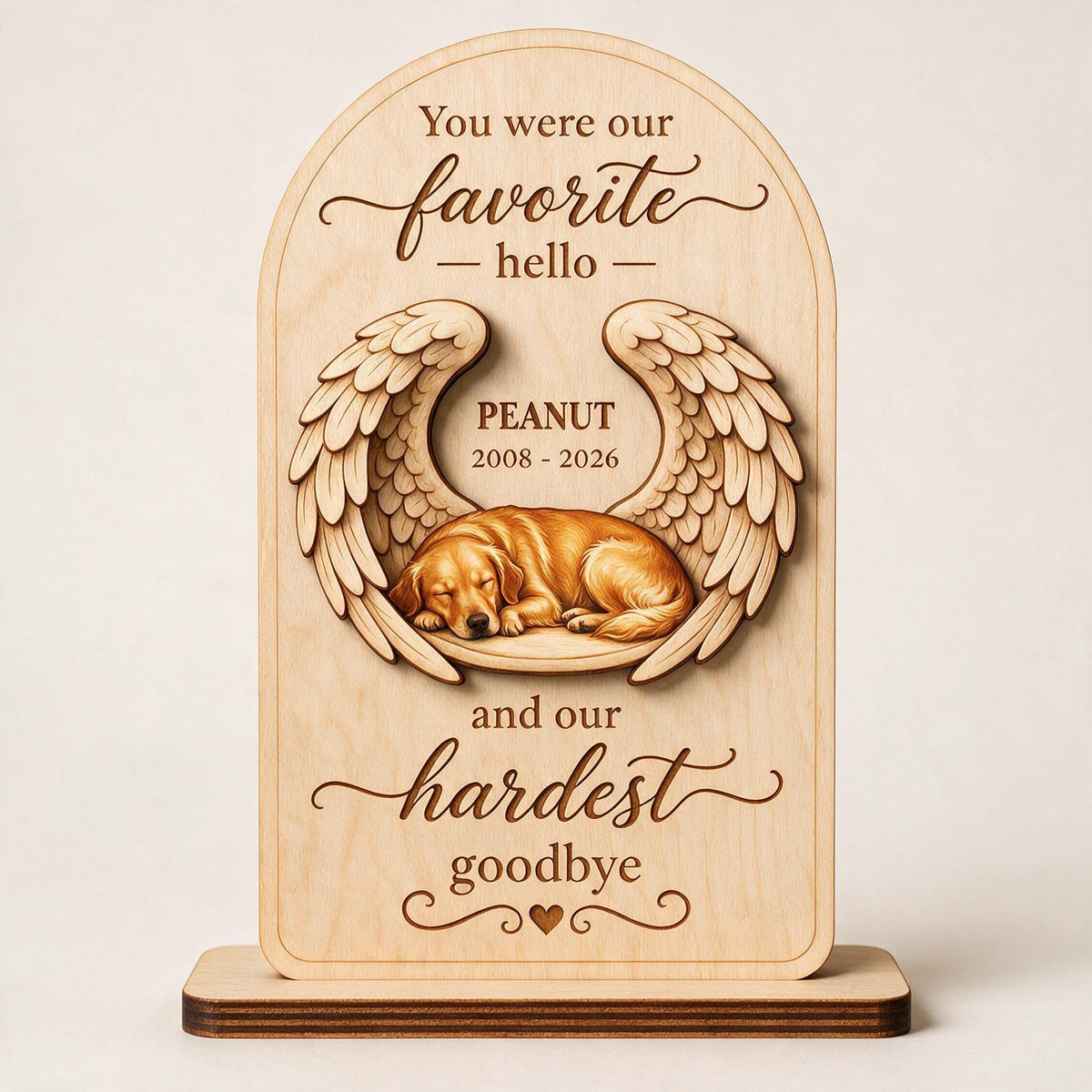 Plaque Mémorial Personnalisée Photo Chien Chat - Cadeau de Sympathie