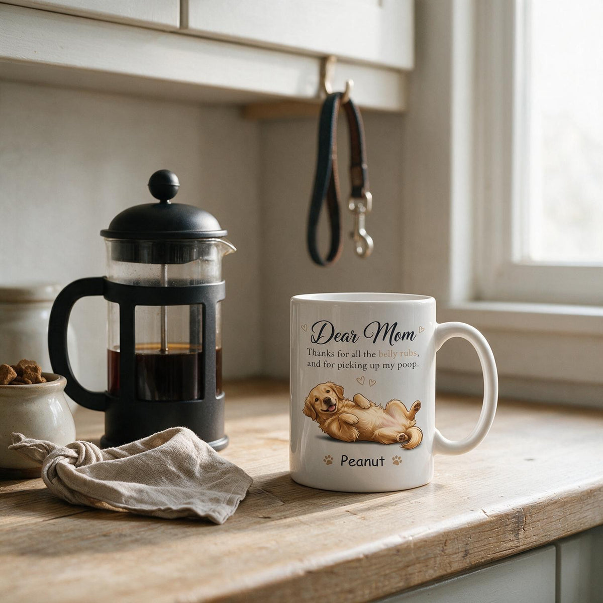 Cher Papa Maman Merci Pour Tous Les Câlins Personnalisé Photo Chien - Mug Personnalisé - Cadeau Pour Amoureux Des Chiens