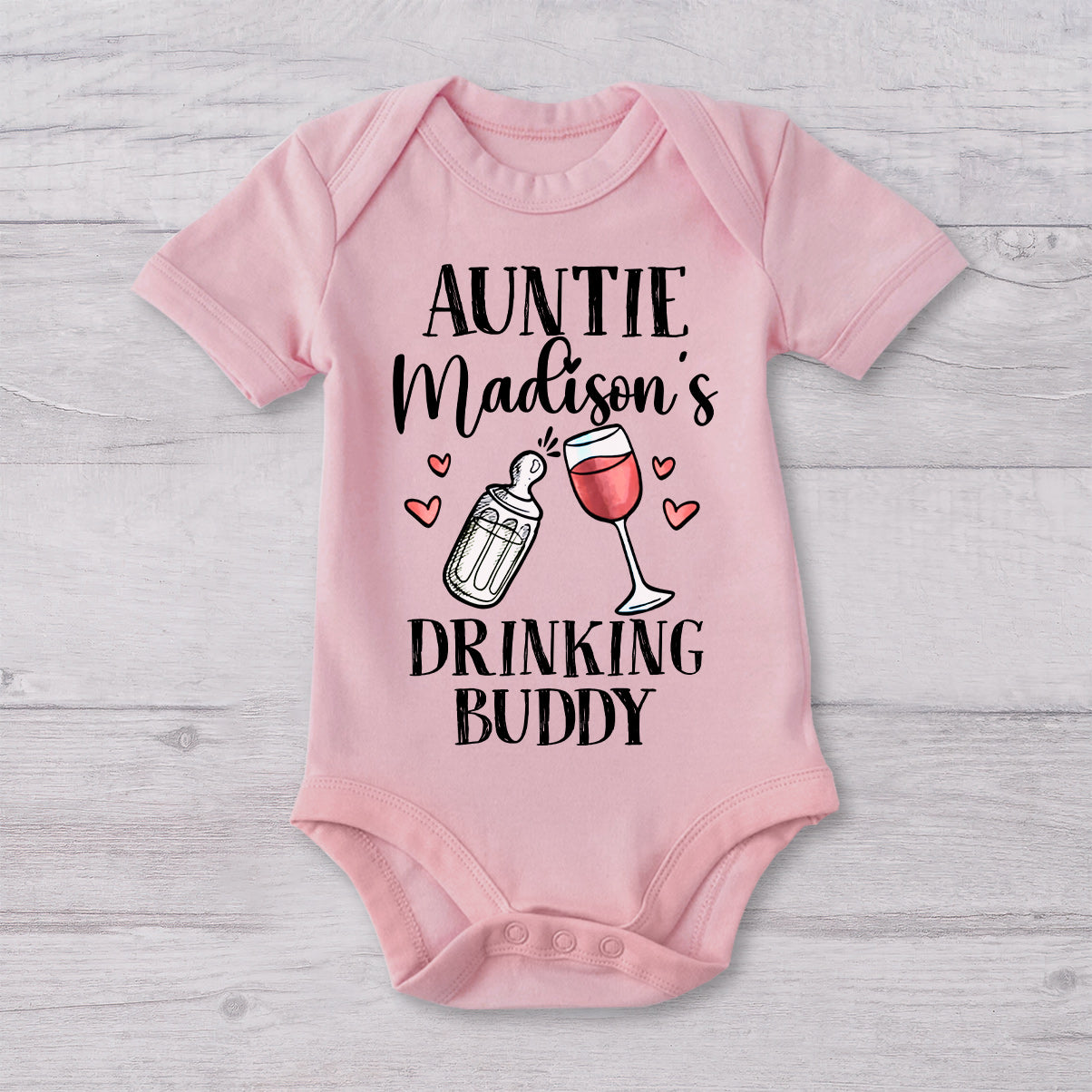 Drinking Buddy - Personalized Newborn Baby Onesie