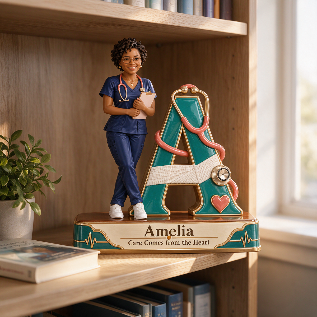 Personalized Custom Photo Nurse 3D Letter Plaque - Gift for Women