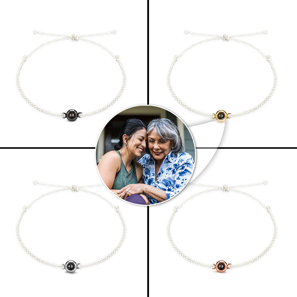Capture Memories - Gift for Step Mom - Personalized Projection Bracelet