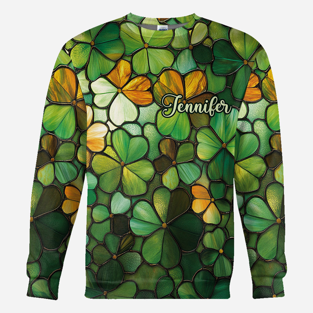 Stolzer Ire – Personalisiertes Allover-Shirt zum St. Patrick's Day