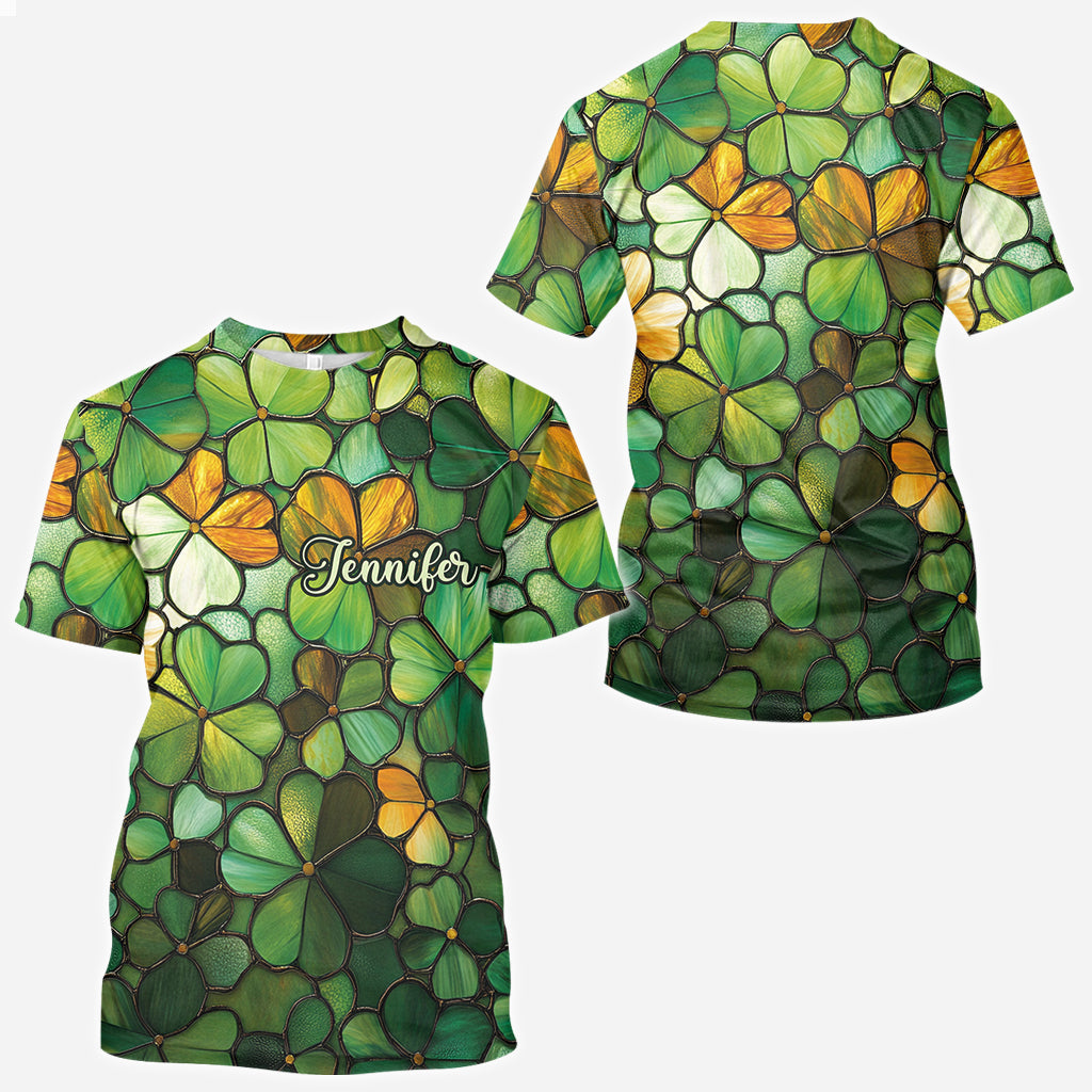 Stolzer Ire – Personalisiertes Allover-Shirt zum St. Patrick's Day
