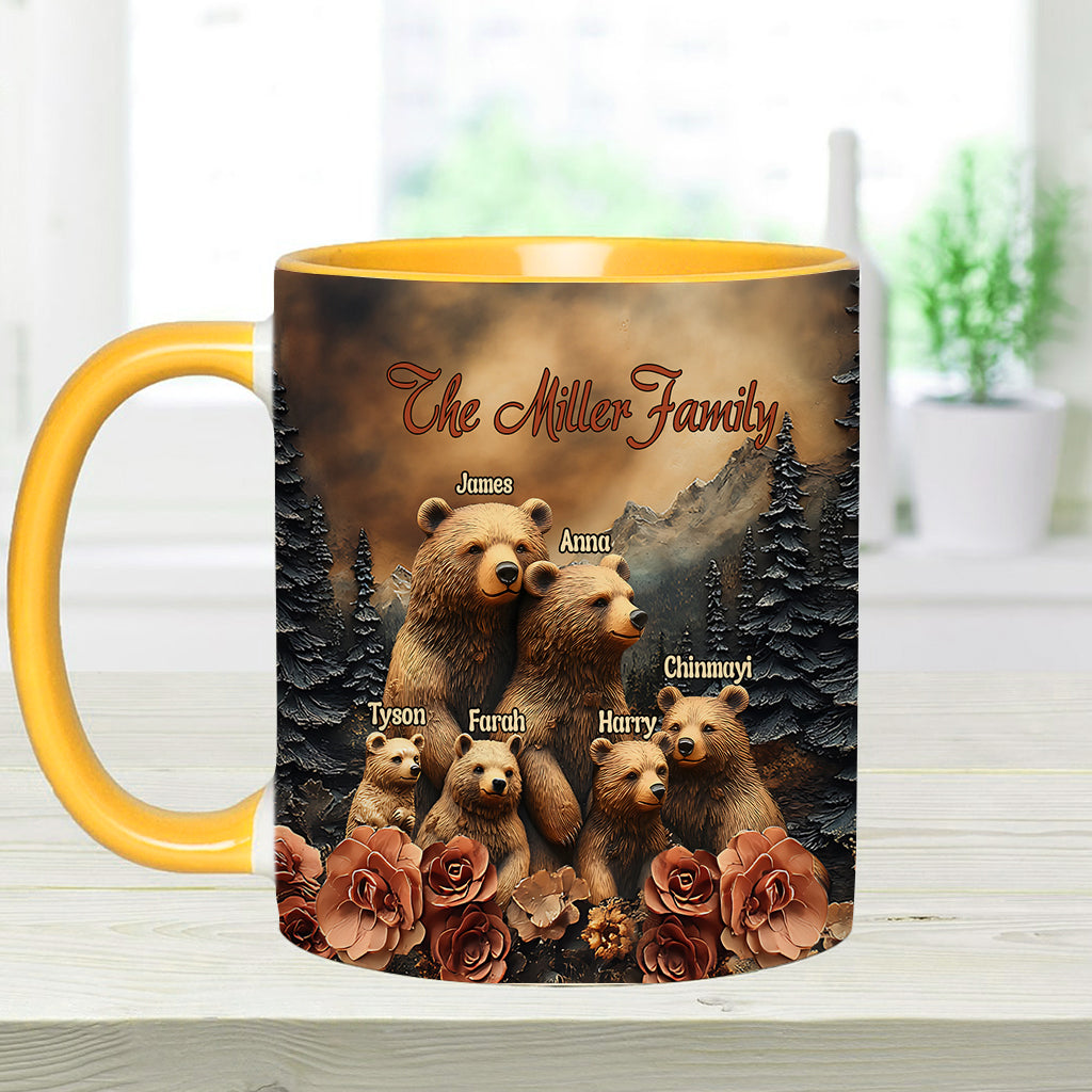 Bear Family - Personalized Family Accent Mug
