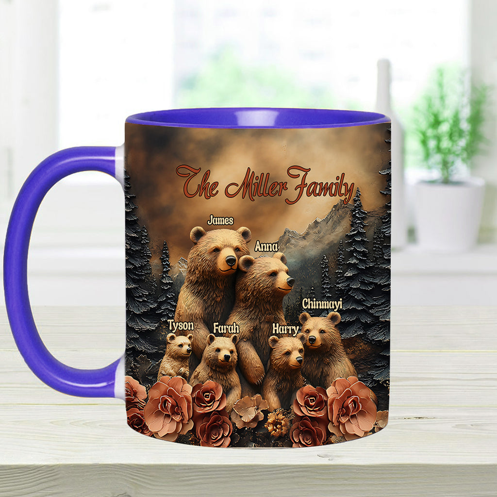 Bear Family - Personalized Family Accent Mug
