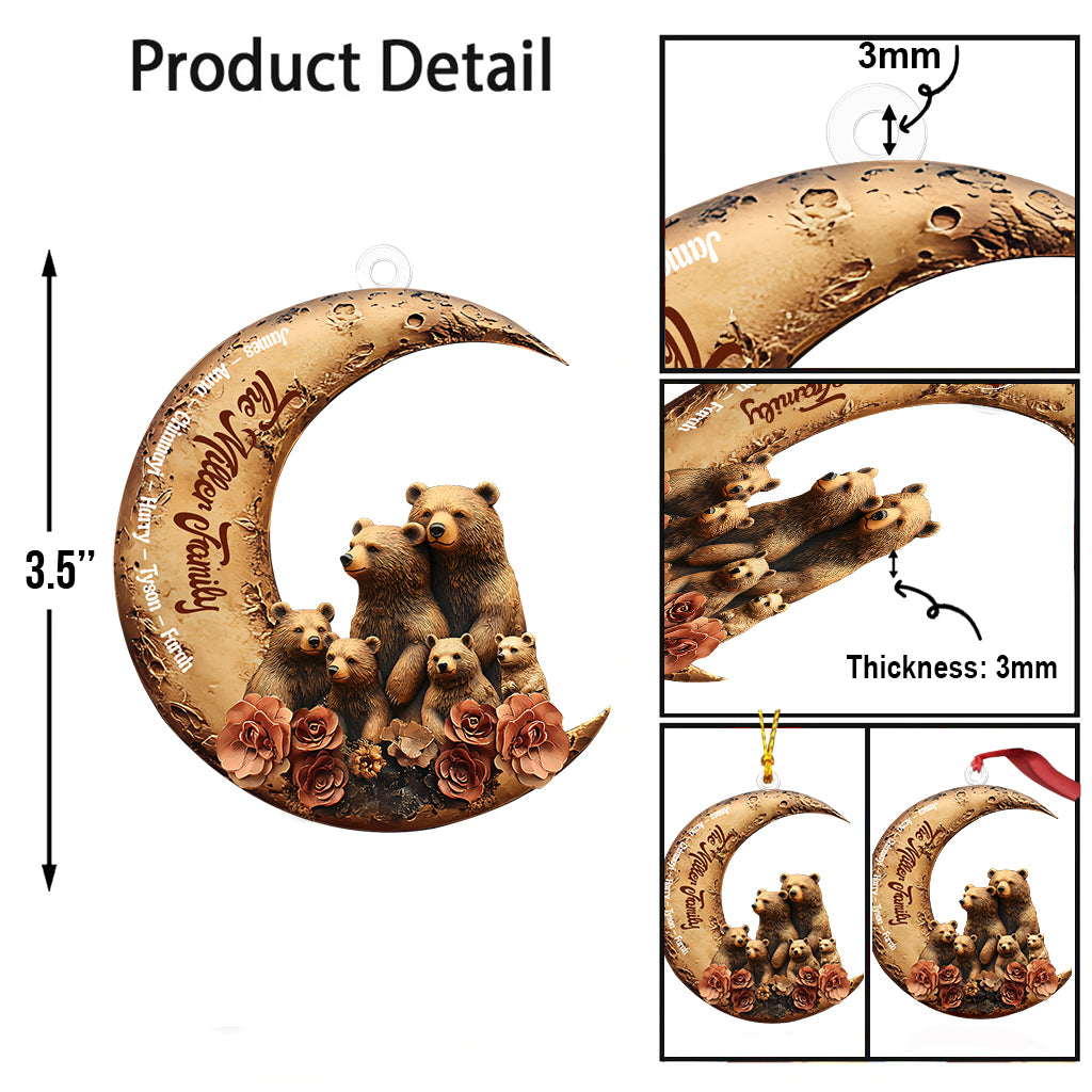Bärenfamilie – Personalisierter, individuell geformter Familienschmuck