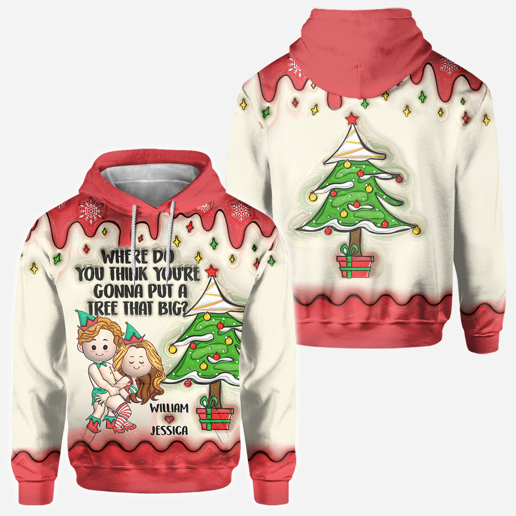 Bend Over And I Will Show You - Personalized Couple All Over Shirt