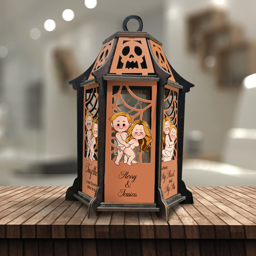 I Love You - Personalized Couple Laser Cut Lantern