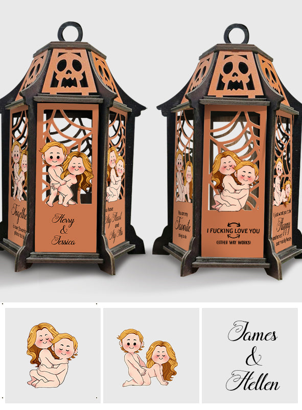 I Love You - Personalized Couple Laser Cut Lantern