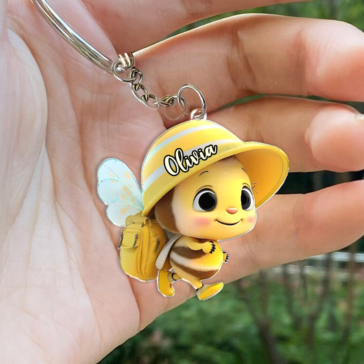 Cute Baby Bee - Personalized Kid Keychain