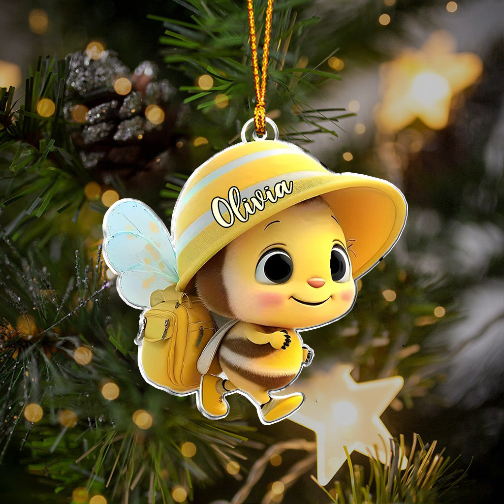 Cute Baby Bee - Personalized Kid Ornament