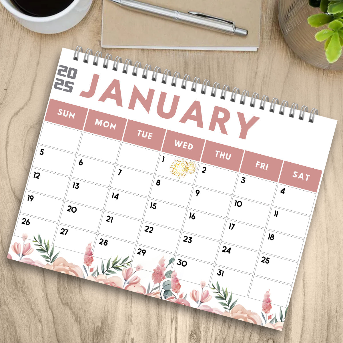 Witziger Bürohumor, Affirmationen für den Arbeitsalltag – personalisierter Wand- und Tischkalender für Kollegen