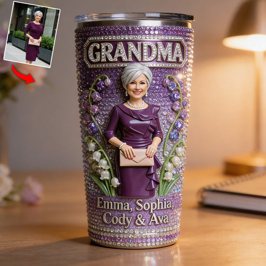 Individuelles Foto, Individueller Titel - Personalisierter Oma-Becher