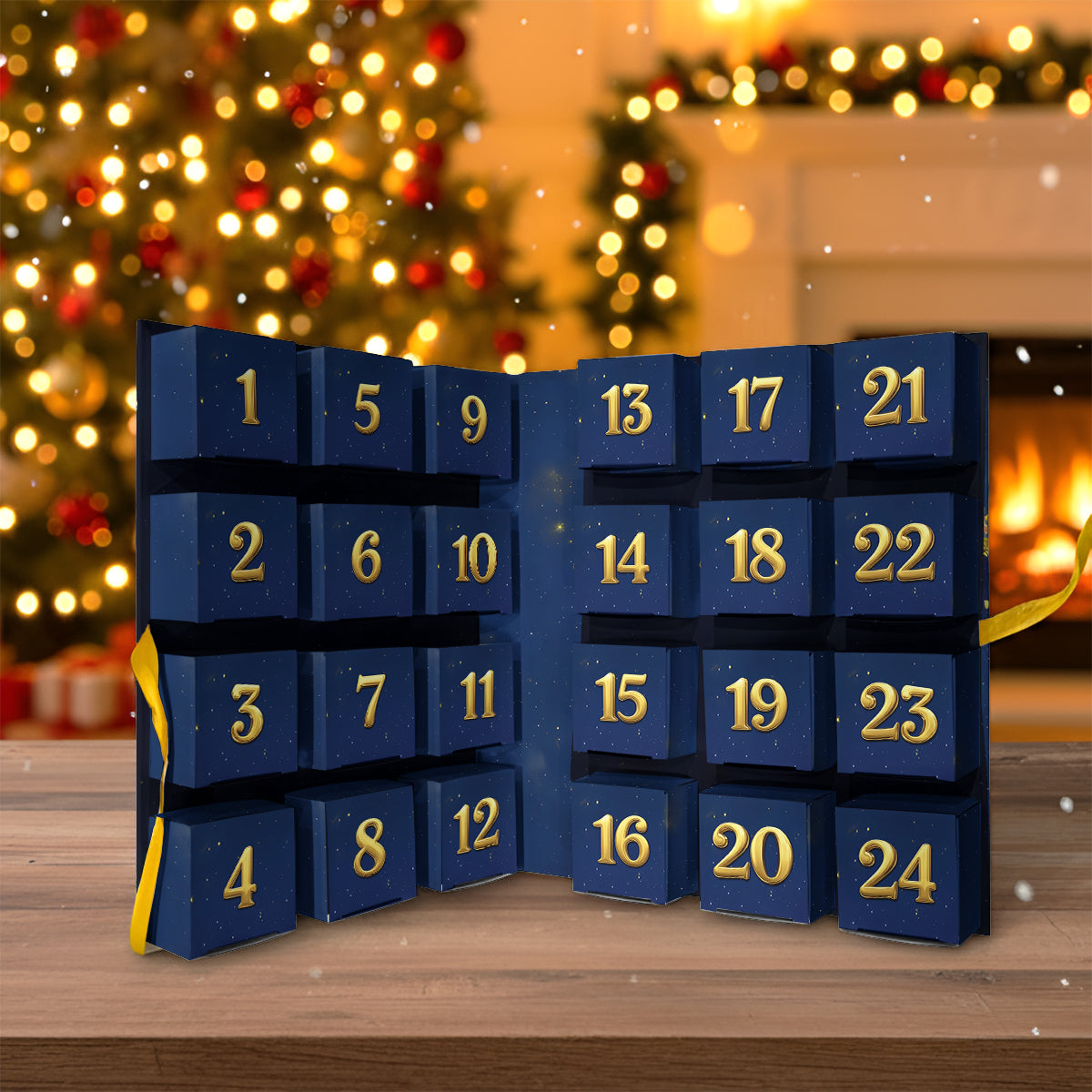 Monster Crusher - Personalized Kid Folded Advent Calendar With Ornaments