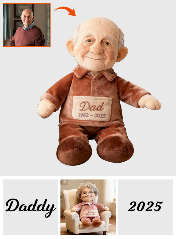 Custom From Any Photo - Personalized Memorial Faux Fur Shaped Pillow