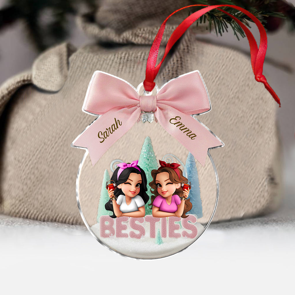 Besties/ Sisters Forever - Personalized Bestie Ornament